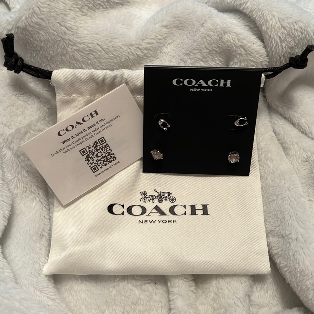 Coach earring set